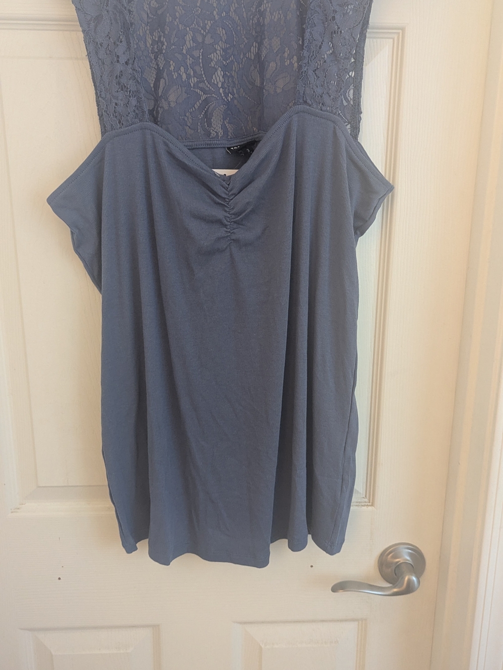 torrid Lace Yoke Camisole in Slate Blue